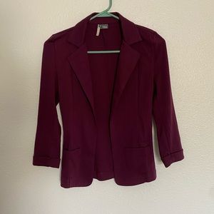 UO Sparkle & Fade Dark Purple Blazer